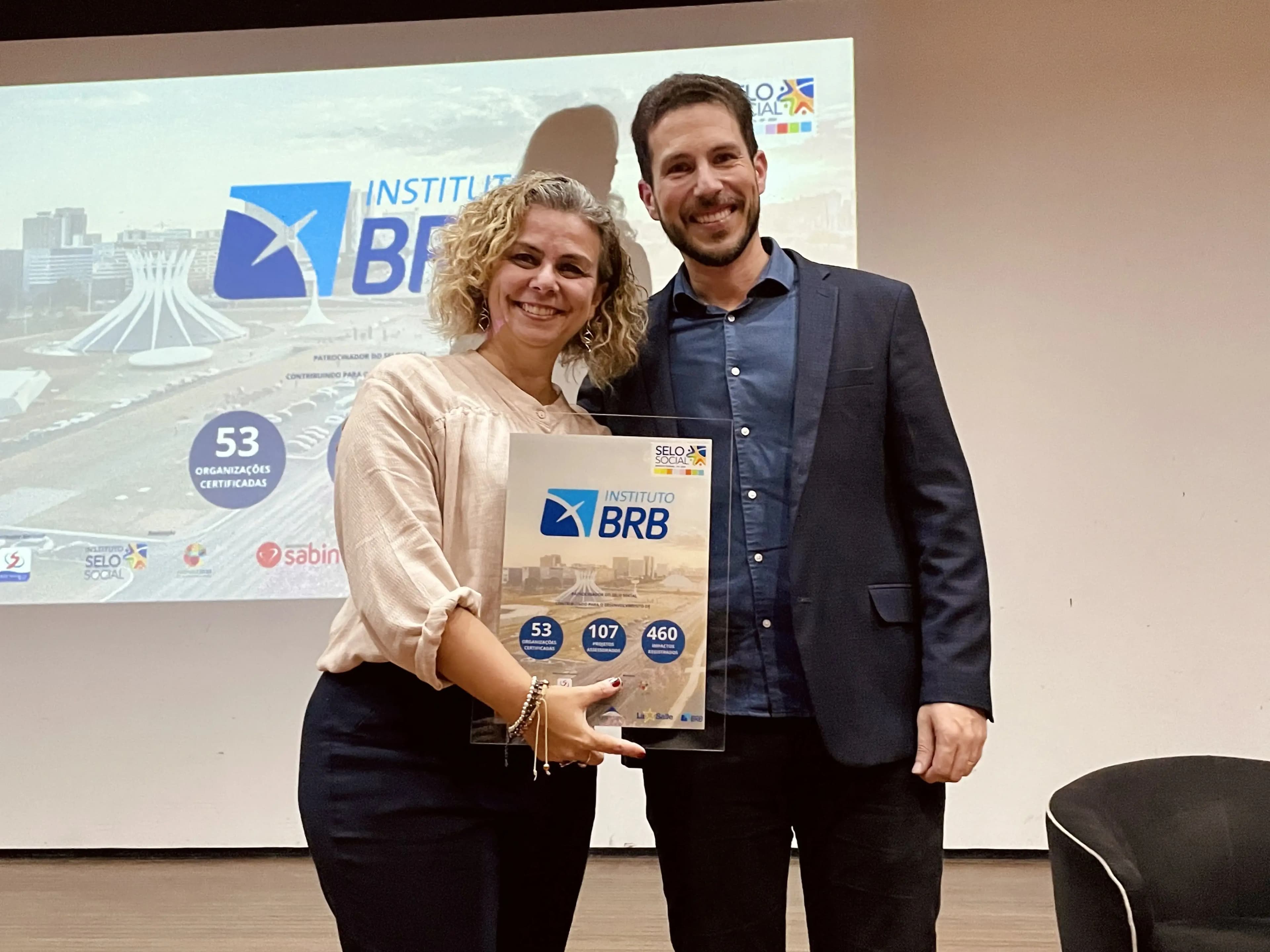 Premiação de certificado do Selo Social